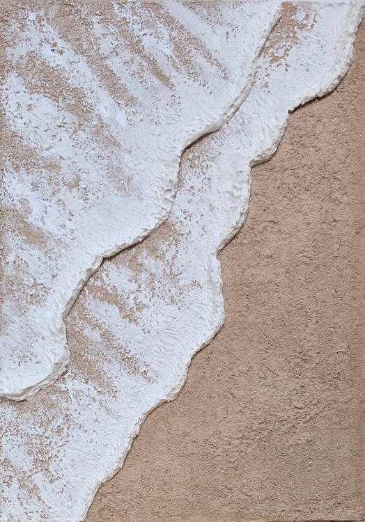 تابلو مدرن تکسچر برجسته طرح دریا