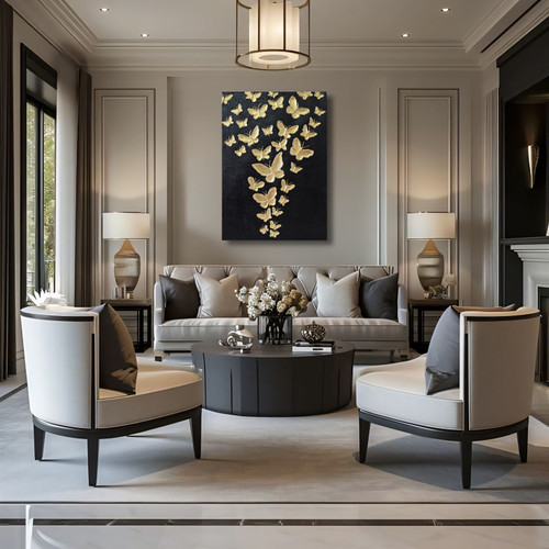 تابلو برجسته مدرن تکسچر پروانه