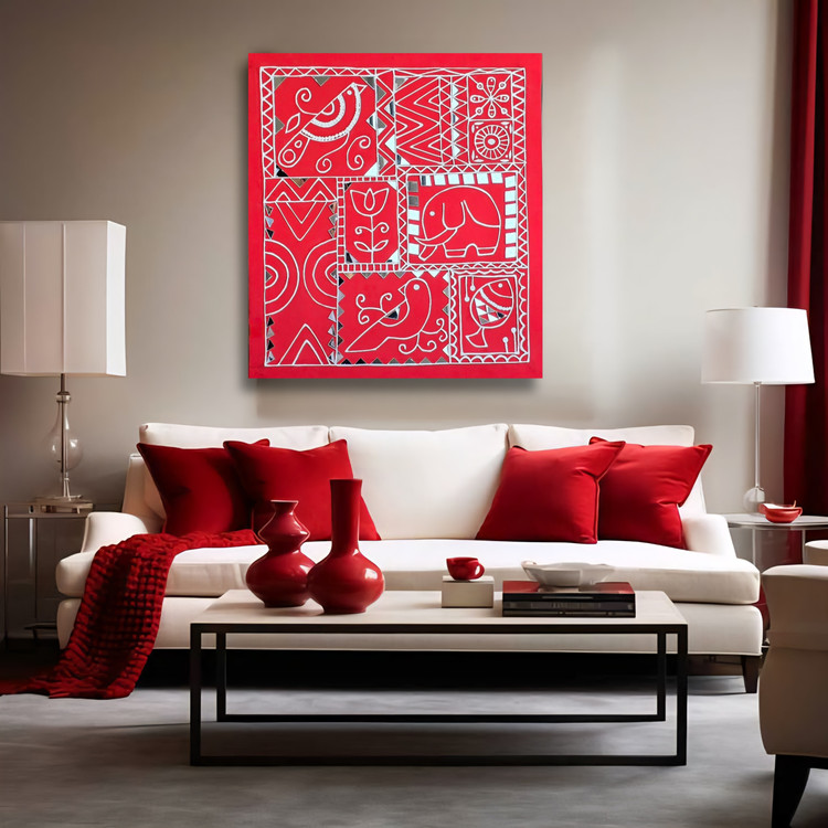 تابلو برجسته آیینه کاری مدل لیپان