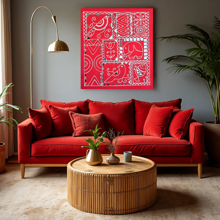 تابلو برجسته آیینه کاری مدل لیپان