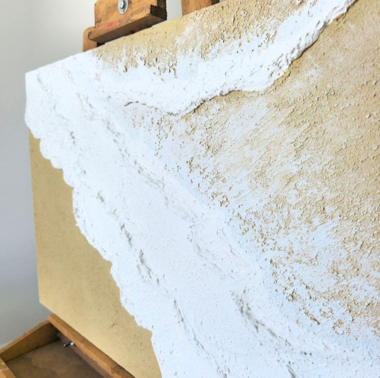 تابلو مدرن مینیمال تکسچر دریا ابعاد ۵۰×۷۰